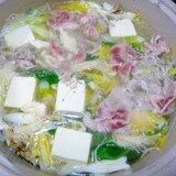 ❤　白ネギ＆豆腐入り合鴨鍋　❤